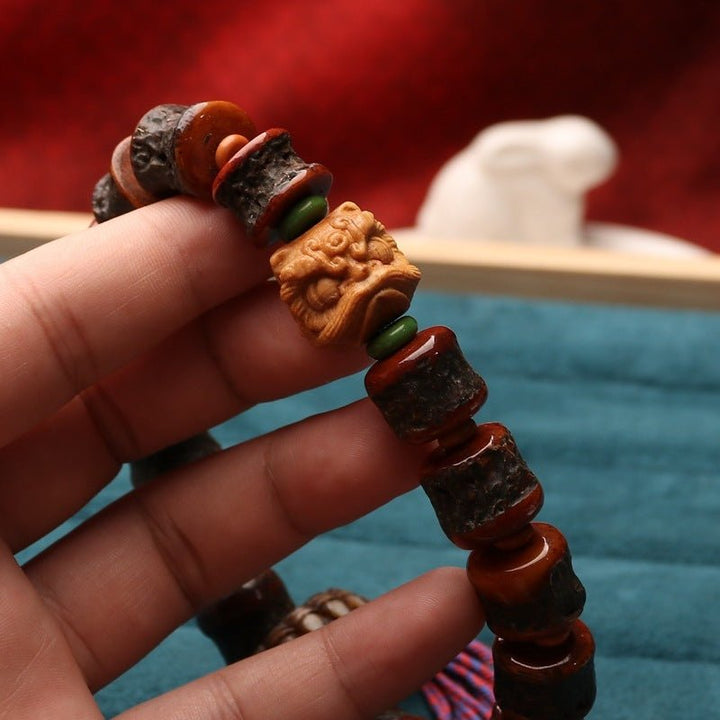 Tibetan Style Yak Bone Protection Meditation Calm Bracelet - BuddhaEnergyHealing