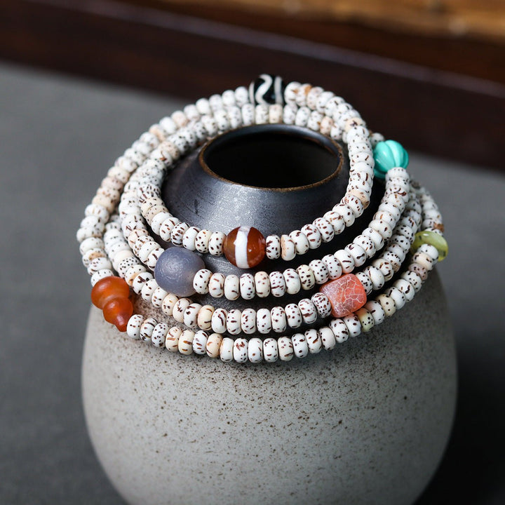 Tibetan Xingyue Bodhi Multi - Wrap Meditation Calm Bracelet - BuddhaEnergyHealing