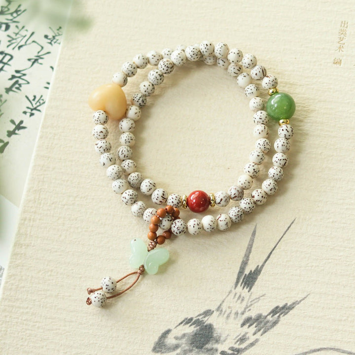 Tibetan Xingyue Bodhi Multi - Wrap Meditation Calm Bracelet - BuddhaEnergyHealing