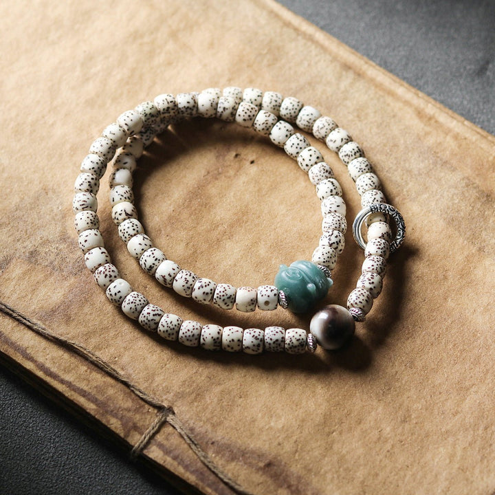 Tibetan Xingyue Bodhi Multi - Wrap Meditation Calm Bracelet - BuddhaEnergyHealing