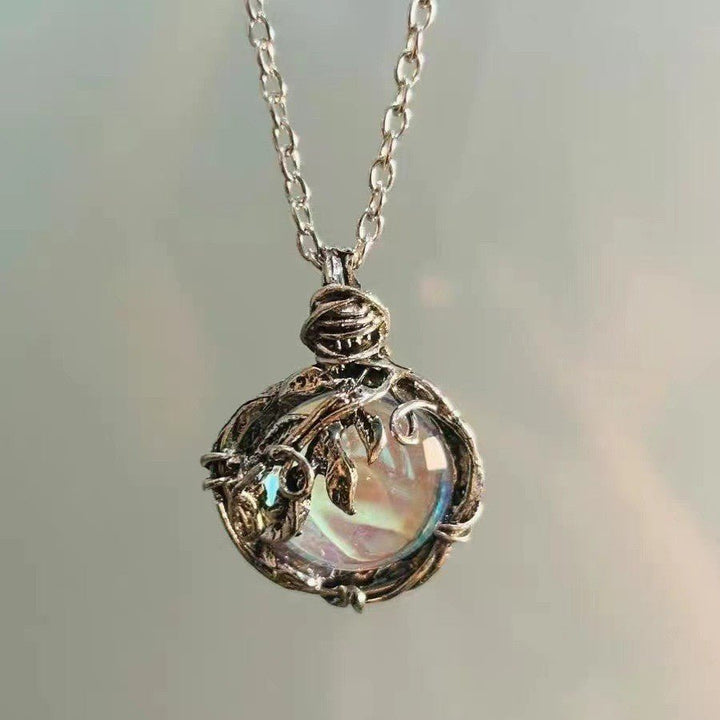Vintage Unique Thorns and Aurora Protection Necklace - BuddhaEnergyHealing