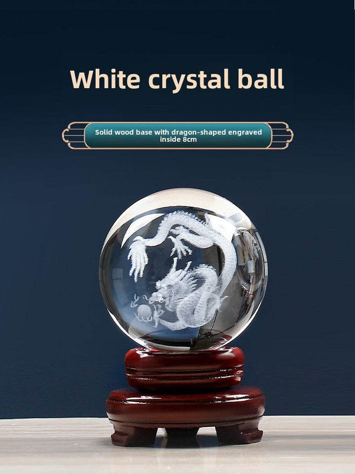 White QuartzYellow Quartz Crystal Dragon Decoration Mascot Wealth Energy - BuddhaEnergyHealing