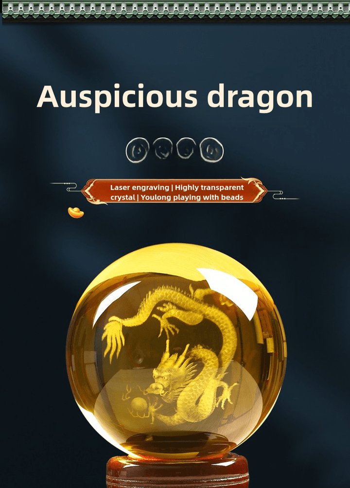 White QuartzYellow Quartz Crystal Dragon Decoration Mascot Wealth Energy - BuddhaEnergyHealing