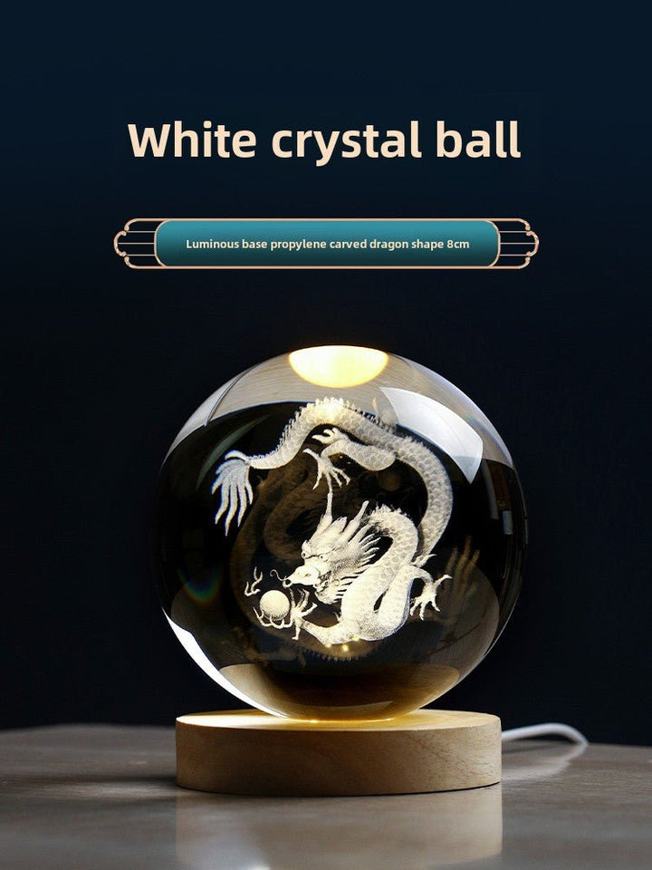 White QuartzYellow Quartz Crystal Dragon Decoration Mascot Wealth Energy - BuddhaEnergyHealing