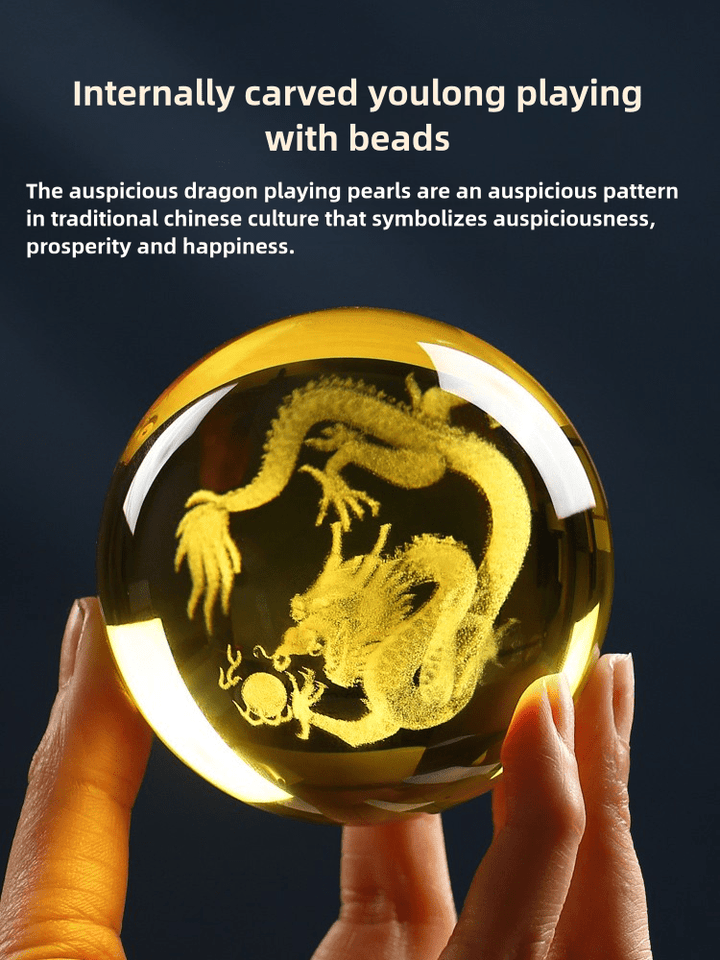 White QuartzYellow Quartz Crystal Dragon Decoration Mascot Wealth Energy - BuddhaEnergyHealing