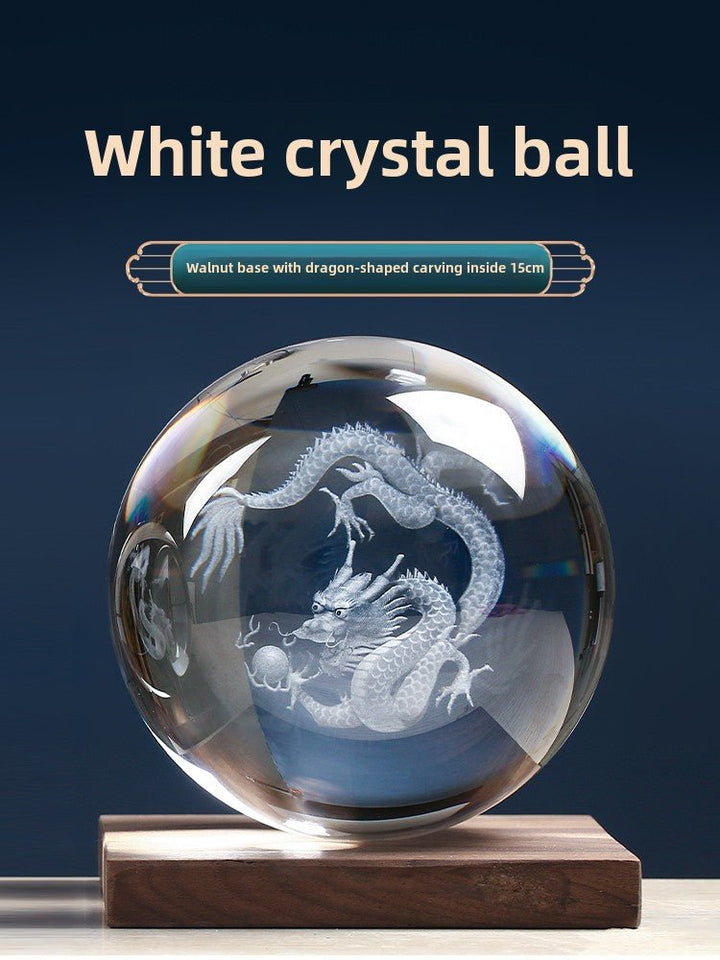 White QuartzYellow Quartz Crystal Dragon Decoration Mascot Wealth Energy - BuddhaEnergyHealing