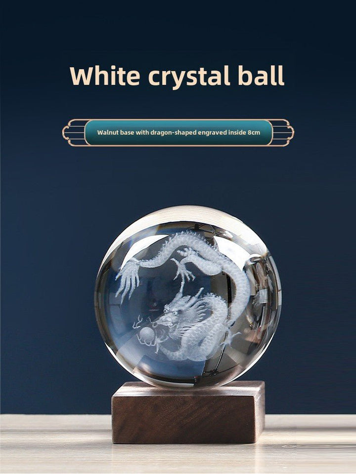 White QuartzYellow Quartz Crystal Dragon Decoration Mascot Wealth Energy - BuddhaEnergyHealing