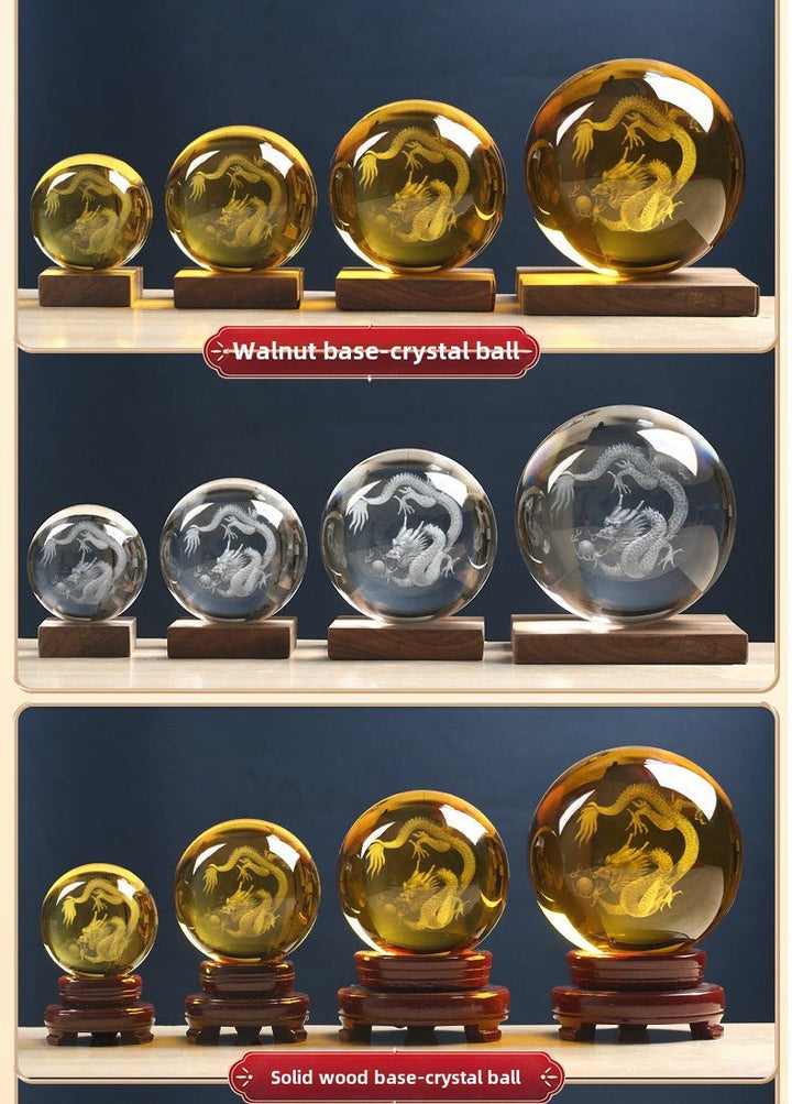 White QuartzYellow Quartz Crystal Dragon Decoration Mascot Wealth Energy - BuddhaEnergyHealing