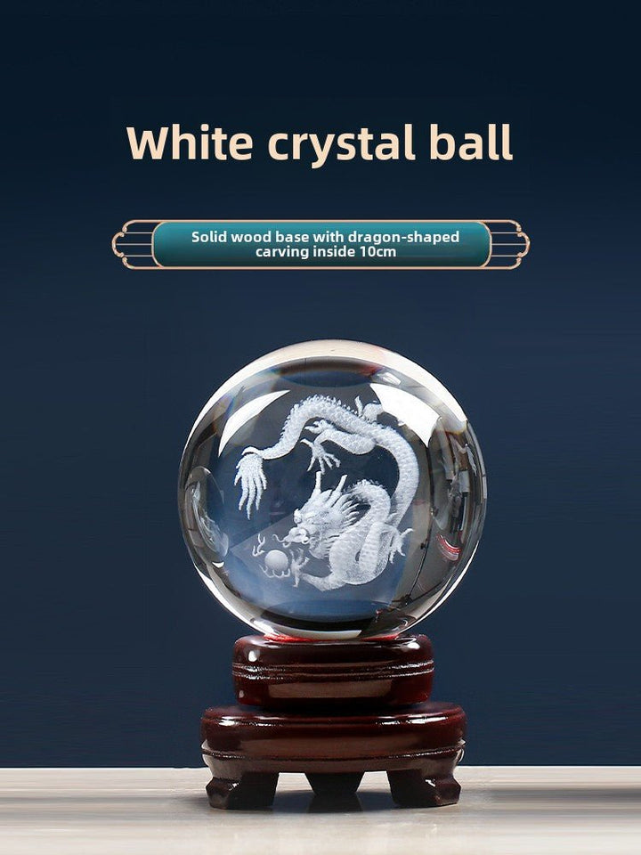 White QuartzYellow Quartz Crystal Dragon Decoration Mascot Wealth Energy - BuddhaEnergyHealing