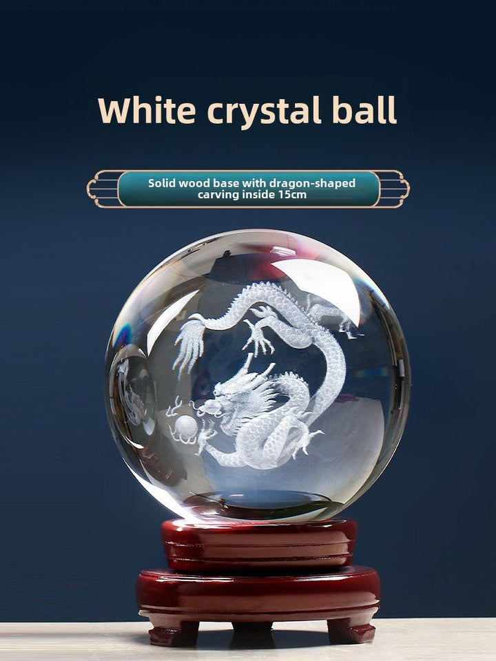 White QuartzYellow Quartz Crystal Dragon Decoration Mascot Wealth Energy - BuddhaEnergyHealing