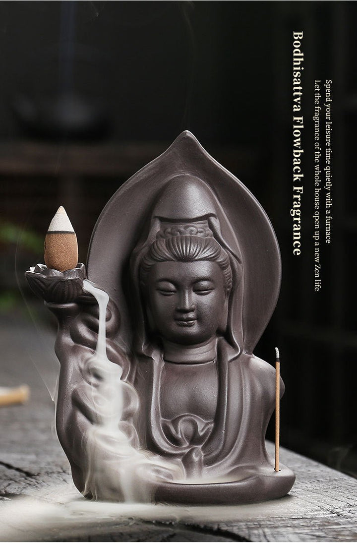 Zisha Backflow Calm Meditation Incense Burner - BuddhaEnergyHealing