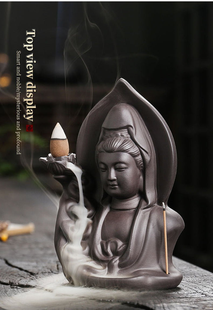 Zisha Backflow Calm Meditation Incense Burner - BuddhaEnergyHealing