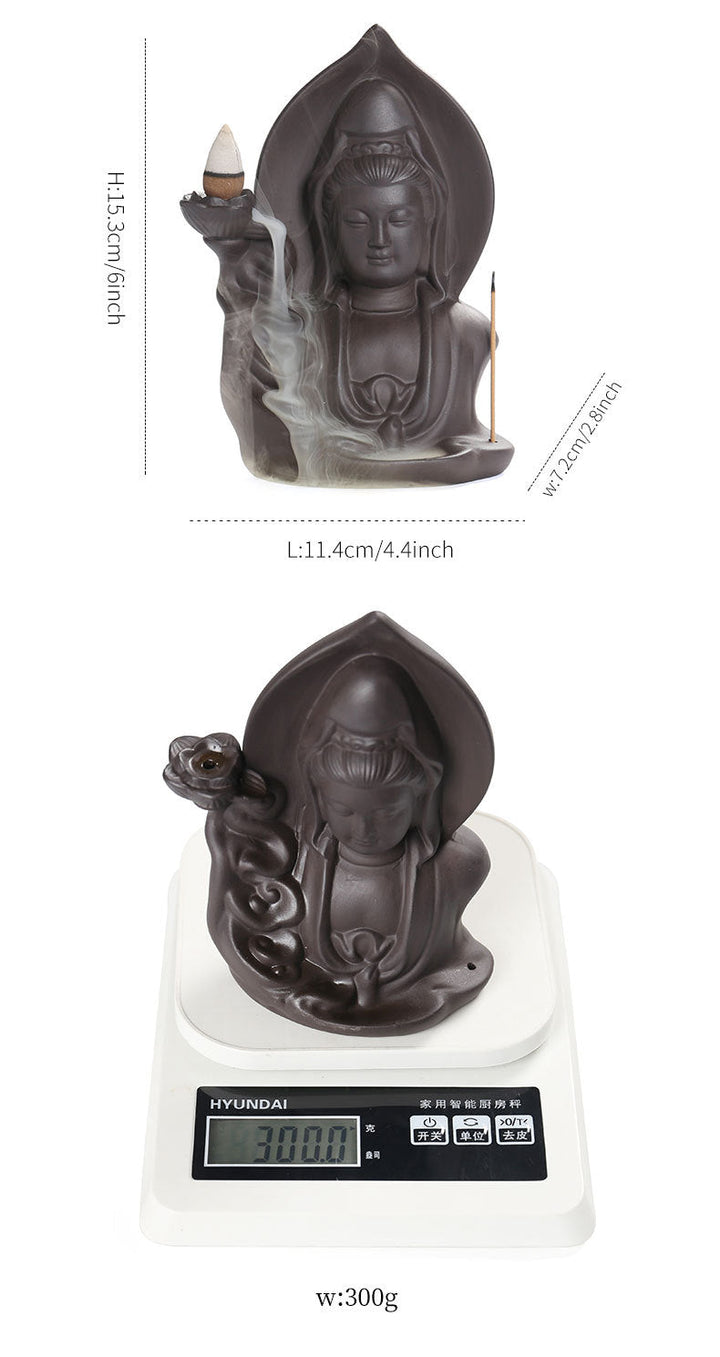 Zisha Backflow Calm Meditation Incense Burner - BuddhaEnergyHealing
